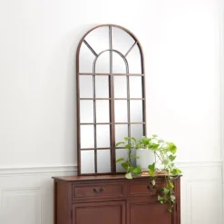 Metal Arch Frame Windowpane Wall Mirror-Kirkland's Home Cheap