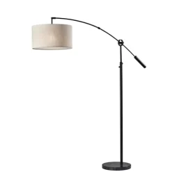 Metal Arched Oversized Shade Floor Lamp-Kirkland's Home Shop