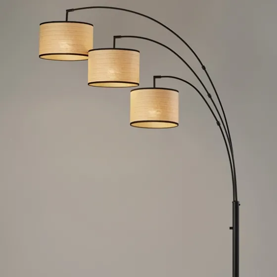 Metal 3-Arm Arched Floor Lamp-Kirkland's Home Shop