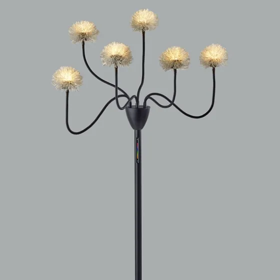 Metal 6-Arm Pom Pom Floor Lamp-Kirkland's Home Outlet