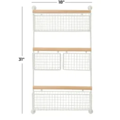 Metal 4-Basket Wall Shelf-Kirkland's Home Cheap