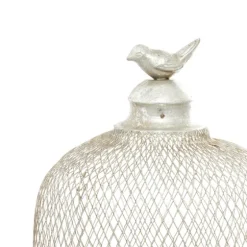 Metal Bird Cage Cloche Lanterns, Set Of 2-Kirkland's Home Cheap