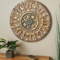 Metal Carved Floral Wall Sculpture-Kirkland's Home Flash Sale