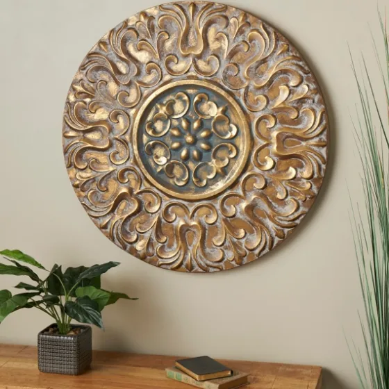Metal Carved Floral Wall Sculpture-Kirkland's Home Flash Sale