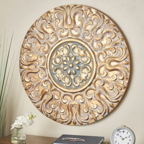 Metal Carved Floral Wall Sculpture-Kirkland's Home Flash Sale