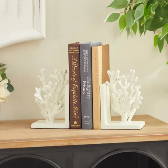 Metal Coral Bookends, Set Of 2-Kirkland's Home Shop
