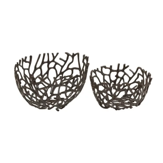 Metal Coral Frame Bowls, Set Of 2-Kirkland's Home Hot