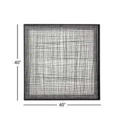 Metal Crosshatch Mesh Framed Wall Sculpture-Kirkland's Home Clearance