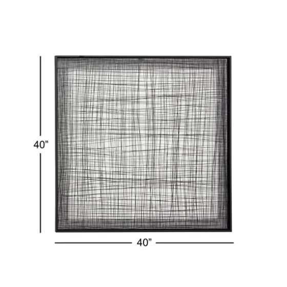 Metal Crosshatch Mesh Framed Wall Sculpture-Kirkland's Home Clearance