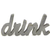 Metal Cursive Drink Sign-Kirkland's Home Cheap