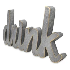 Metal Cursive Drink Sign-Kirkland's Home Cheap