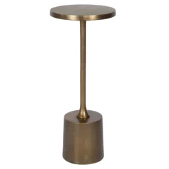 Metal Cylinder Base Cocktail Table-Kirkland's Home Fashion