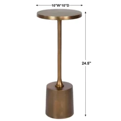 Metal Cylinder Base Cocktail Table-Kirkland's Home Fashion