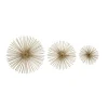 Metal Disc Starburst Wall Plaques, Set Of 3-Kirkland's Home Store