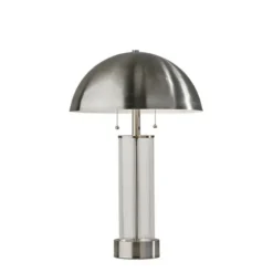 Metal Dome And Clear Glass Table Lamp-Kirkland's Home Fashion