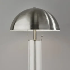 Metal Dome And Clear Glass Table Lamp-Kirkland's Home Fashion