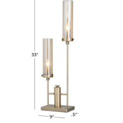 Metal Double Stem Table Lamp-Kirkland's Home Clearance