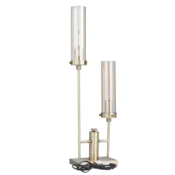 Metal Double Stem Table Lamp-Kirkland's Home Clearance