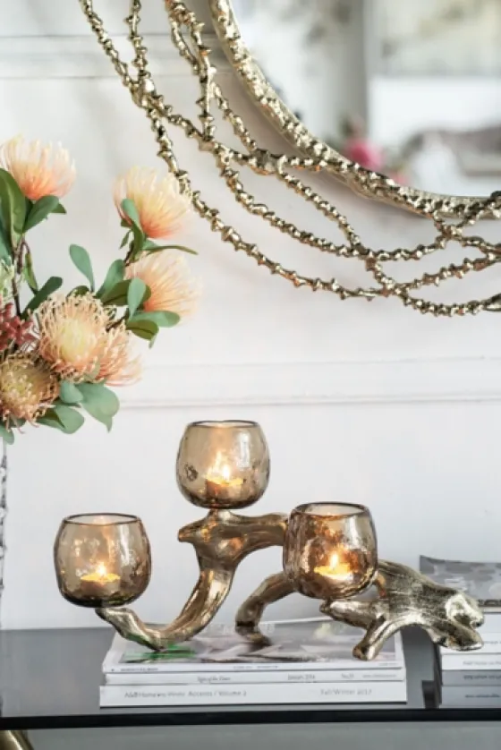 Metal Driftwood Votive Candle Holder-Kirkland's Home Fashion