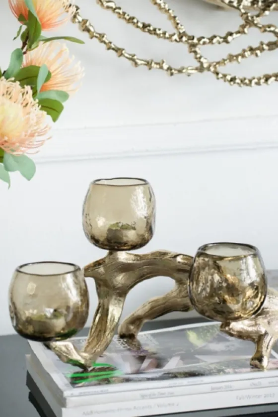 Metal Driftwood Votive Candle Holder-Kirkland's Home Fashion