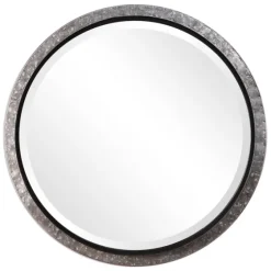 Metal Exposed Nail Head Round Framed Mirror-Kirkland's Home Best