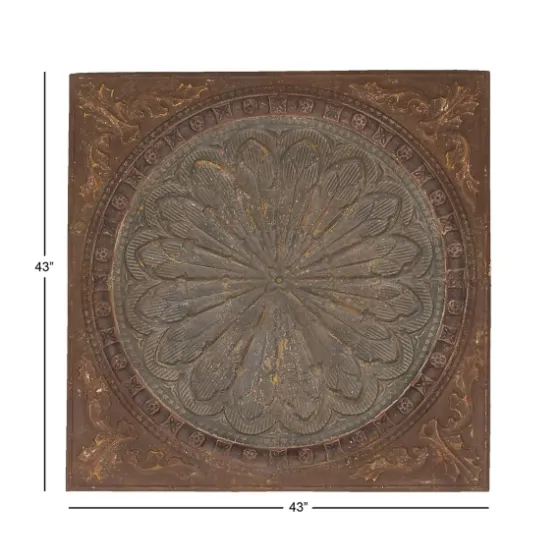 Metal Floral Medallion Wall Plaque-Kirkland's Home Discount