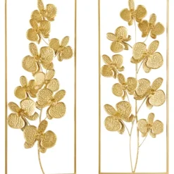 Metal Floral Wall Plaques, Set Of 2-Kirkland's Home Hot