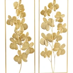 Metal Floral Wall Plaques, Set Of 2-Kirkland's Home Hot