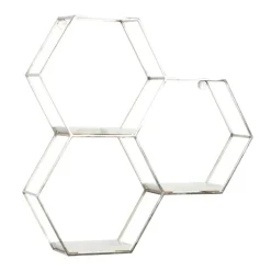 Metal Frame And White Marble Wall Shelf-Kirkland's Home Best Sale