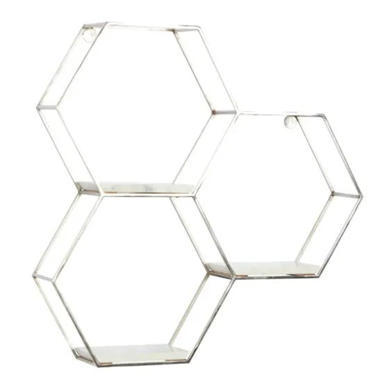 Metal Frame And White Marble Wall Shelf-Kirkland's Home Best Sale