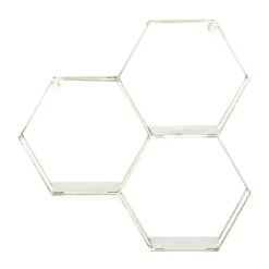 Metal Frame And White Marble Wall Shelf-Kirkland's Home Best Sale