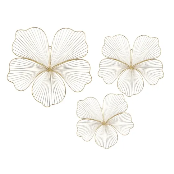 Metal Frame Floral Wall Plaques, Set Of 3-Kirkland's Home Online