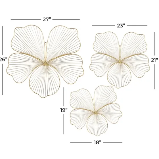 Metal Frame Floral Wall Plaques, Set Of 3-Kirkland's Home Online