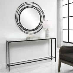 Metal Glass Top Console Table-Kirkland's Home Online