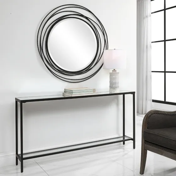 Metal Glass Top Console Table-Kirkland's Home Online