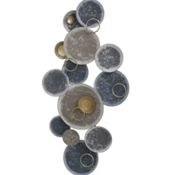 Metal Hammered Discs Wall Plaque-Kirkland's Home Shop
