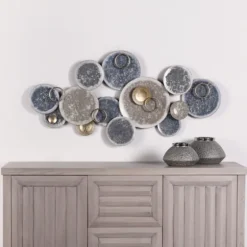 Metal Hammered Discs Wall Plaque-Kirkland's Home Shop
