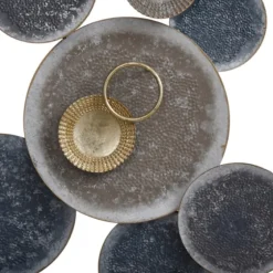 Metal Hammered Discs Wall Plaque-Kirkland's Home Shop