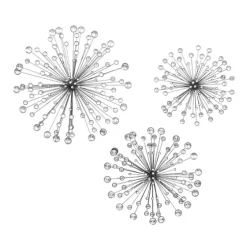 Metal Jewel Sunburst Wall Plaques, Set Of 3-Kirkland's Home Discount