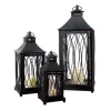 Metal Lanterns With Top Handles, Set Of 3-Kirkland's Home Online