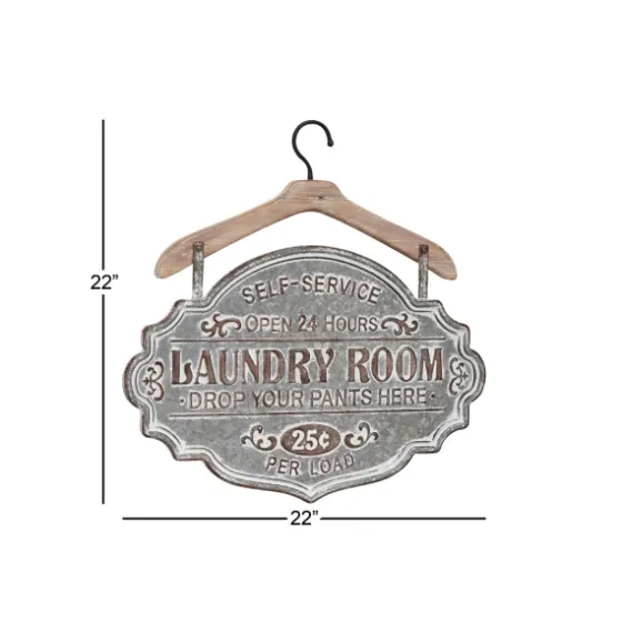 Metal Laundry Room Wall Plaque-Kirkland's Home Discount