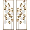 Metal Leaves Framed Wall Plaques, Set Of 2-Kirkland's Home Discount