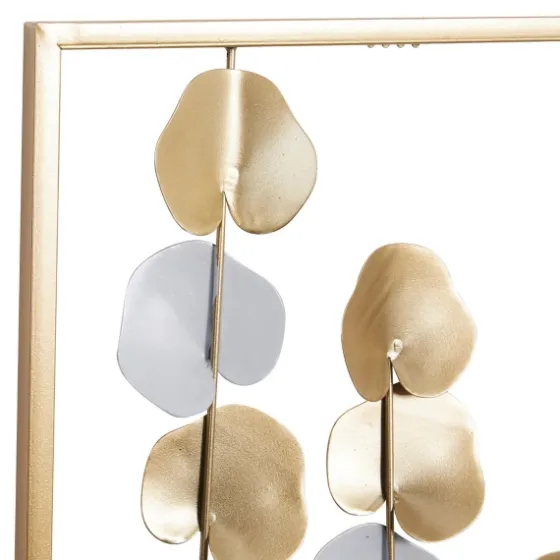 Metal Leaves Framed Wall Plaques, Set Of 2-Kirkland's Home Discount