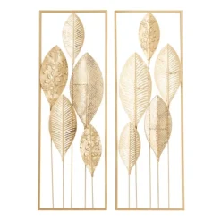 Metal Leaves Wall Plaques, Set Of 2-Kirkland's Home Best