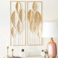 Metal Leaves Wall Plaques, Set Of 2-Kirkland's Home Best
