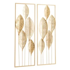 Metal Leaves Wall Plaques, Set Of 2-Kirkland's Home Best