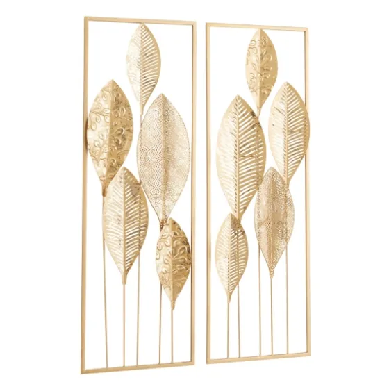 Metal Leaves Wall Plaques, Set Of 2-Kirkland's Home Best