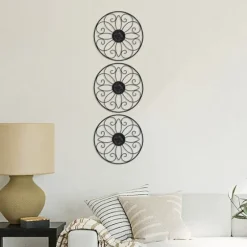Metal Medallion Wall Plaques, Set Of 3-Kirkland's Home Sale