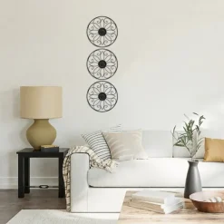 Metal Medallion Wall Plaques, Set Of 3-Kirkland's Home Sale