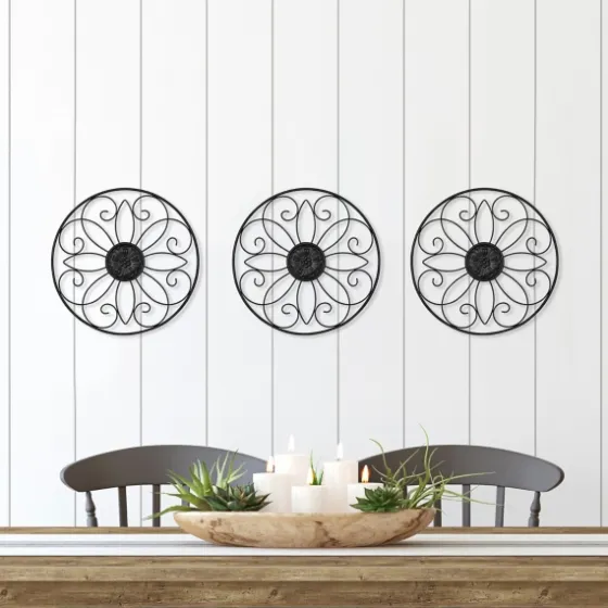 Metal Medallion Wall Plaques, Set Of 3-Kirkland's Home Sale